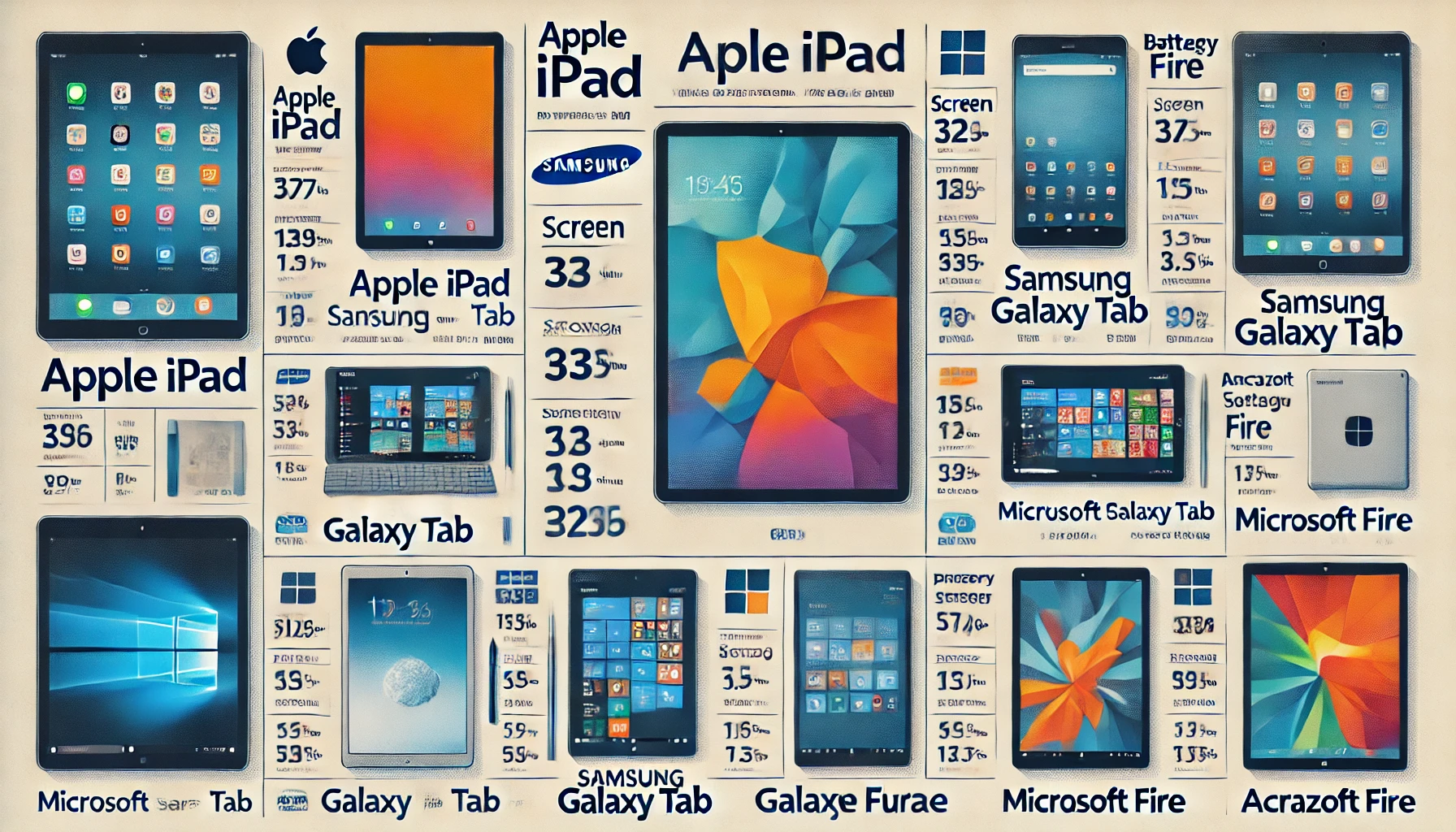 A Comparison of Popular Tablet Brands
