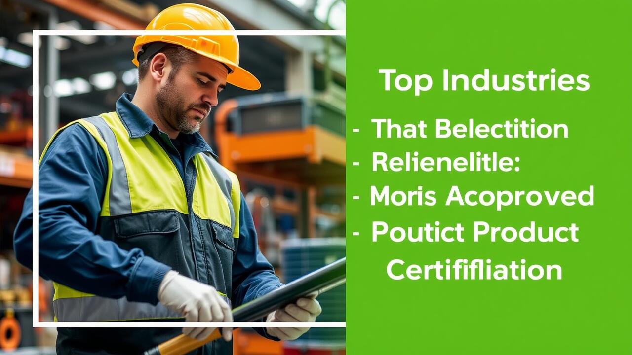 Top Industries That Benefit from Morris Approved Product Certification